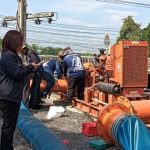 กองป้องกันและบรรเทาสาธารณภัย อบจ.ปทุมธานี ลงพื้นที่บำรุงรักษาเครื่องสูบน้ำที่สนับสนุนการติดตั้งในพื้นที่ จ.ปทุมธานี