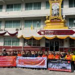 กองป้องกันและบรรเทาสาธารณภัย ร่วมกิจกรรมรณรงค์เนื่องใน “วันโลกรำลึกถึงผู้สูญเสียจากอุบัติเหตุทางถนน” ณ เทศบาลเมืองปทุมธานี