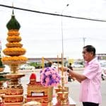 พิธีทำบุญสำนักงานองค์การบริหารส่วนจังหวัดปทุมธานี ณ บริเวณหน้าอาคารสำนักงานองค์การบริหารส่วนจังหวัดปทุมธานี ตำบลบ้านฉาง อำเภอเมืองปทุมธานี จังหวัดปทุมธานี