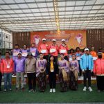 นายก อบจ.ปทุมธานี แสดงความยินดีกับนักเรียนโรงเรียนสามโคก ที่ได้รับเหรียญรางวัลจากการแข่งขันกีฬานักเรียนองค์กรปกครองส่วนท้องถิ่นแห่งประเทศไทย ครั้งที่ 39 “เมืองคนดีเกมส์” จังหวัดสุราษฎร์ธานี