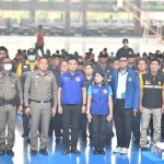 โรงเรียนสามโคก สังกัดองค์การบริหารส่วนจังหวัดปทุมธานี นำนักเรียนระดับชั้นมัธยมศึกษาปีที่ 2 เข้าร่วมการขับเคลื่อนแก้ไขปัญหาเยาวชนให้ห่างไกลสารเสพติดในพื้นที่อำเภอสามโคก ณ โดมอเนกประสงค์โรงเรียนสามโคก สังกัดองค์การบริหารส่วนจังหวัดปทุมธานี ตำบลบ้านงิ้ว อำเภอสามโคก จังหวัดปทุมธานี