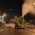 ฉีดพ่นละอองฝอยเพื่อลดปริมาณฝุ่น PM2.5