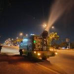 องค์การบริหารส่วนจังหวัดปทุมธานี นำรถฉีดพ่นละอองฝอย ลดปริมาณฝุ่น PM2.5
