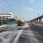 ความคืบหน้างานซ่อมแซมถนนเลียบทางรถไฟ (Local Road)