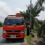 องค์การบริหารส่วนจังหวัดปทุมธานี ดำเนินการซ่อมแซมไฟฟ้าส่องสว่างทางสาธารณะ บริเวณถนนคอนกรีตเสริมเหล็กสายแอล 1 ช่วงคลองที่ 11 – 12 ตำบลหนองสามวัง