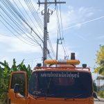 องค์การบริหารส่วนจังหวัดปทุมธานี ดำเนินการซ่อมแซมไฟฟ้าส่องสว่างทางสาธารณะ บริเวณถนนทางหลวงท้องถิ่น สายบ้านคลองบางหลวง – บ้านคลองถ้ำตะบัน ตำบลคูขวาง