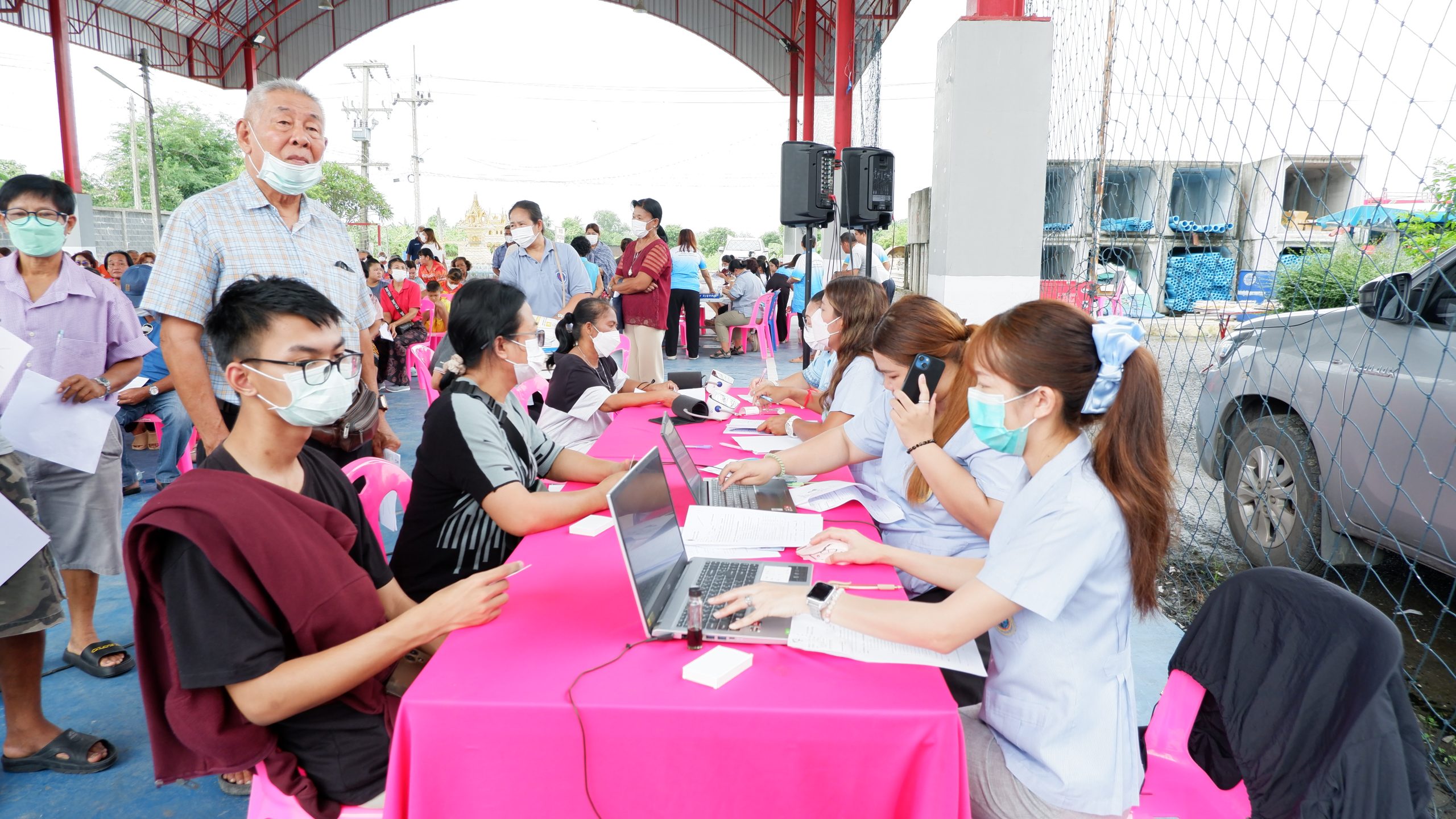 You are currently viewing โรงพยาบาลส่งเสริมสุขภาพตำบลบึงบอน องค์การบริหารส่วนจังหวัดปทุมธานี ให้บริการฉีดวัคซีนป้องกันโรคไข้หวัดใหญ่ 4 สายพันธุ์