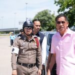 นายกองค์การบริหารส่วนจังหวัดปทุมธานี ลงพื้นที่ ณ จุดเกิดอุบัติเหตุรถยนต์พลิกคว่ำ