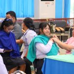โรงเรียนสามโคกสังกัดองค์การบริหารส่วนจังหวัดปทุมธานี ให้บริการฉีดวัคซีนป้องกันโรคไข้หวัดใหญ่ 4 สายพันธุ์