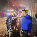 องค์การบริหารส่วนจังหวัดปทุมธานี นำรถน้ำดับเพลิง ร่วมให้การสนับสนุนในการระงับเหตุเพลิงไหม้ บริเวณโกดังโรงงานปทุมรีไซเคิล