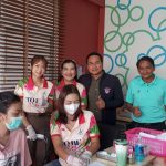 โรงพยาบาลส่งเสริมสุขภาพตำบลบึงบอน สังกัดองค์การบริหารส่วนะเ​จังหวัดปทุมธานี ให้บริการฉีดวัคซีนป้องกันโรคไข้หวัดใหญ่ 4 สายพันธุ์