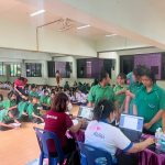 โรงพยาบาลส่งเสริมสุขภาพตำบลบางขะแยง สังกัดองค์การบริหารส่วนจังหวัดปทุมธานี ลงพื้นที่ให้บริการฉีดวัคซีนไข้หวัดใหญ่ 4 สายพันธุ์