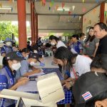 โรงพยาบาลส่งเสริมสุขภาพตำบลบึงบอน สังกัดองค์การบริหารส่วนจังหวัดปทุมธานี ให้บริการฉีดวัคซีนป้องกันโรคไข้หวัดใหญ่ 4 สายพันธุ์ ณ.อาคารอเนกประสงค์หมู่บ้านพรธิสาร 6 หมู่ที่ 8 ตำบลบึงบอน อำเภอหนองเสือ