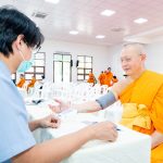 องค์การบริหารส่วนจังหวัดปทุมธานี ให้บริการฉีดวัคซีนป้องกันไข้หวัดใหญ่ 4 สายพันธุ์ ณ วัดพระธรรมกาย อำเภอคลองหลวง